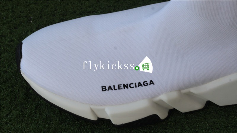 Balenciaga Speed Trainer White With Black Bottom